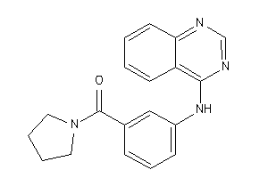 Pyrrolidino-[3-(quinazolin-4-ylamino)phenyl]methanone