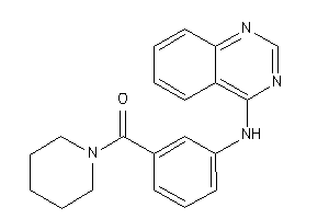 Piperidino-[3-(quinazolin-4-ylamino)phenyl]methanone