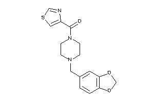 Image of (4-piperonylpiperazino)-thiazol-4-yl-methanone