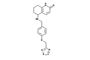 5-[[4-(1,2,4-oxadiazol-3-ylmethoxy)benzyl]amino]-5,6,7,8-tetrahydro-1H-quinolin-2-one