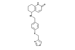 5-[[4-(thiazol-4-ylmethoxy)benzyl]amino]-5,6,7,8-tetrahydro-1H-quinolin-2-one
