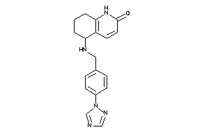 5-[[4-(1,2,4-triazol-1-yl)benzyl]amino]-5,6,7,8-tetrahydro-1H-quinolin-2-one
