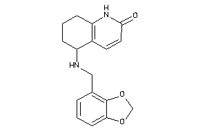 Image of 5-(1,3-benzodioxol-4-ylmethylamino)-5,6,7,8-tetrahydro-1H-quinolin-2-one