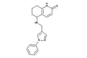 5-[(1-phenylpyrazol-4-yl)methylamino]-5,6,7,8-tetrahydro-1H-quinolin-2-one