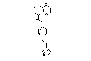 Image of 5-[[4-(isoxazol-4-ylmethoxy)benzyl]amino]-5,6,7,8-tetrahydro-1H-quinolin-2-one
