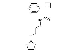 Image of 1-phenyl-N-(4-pyrrolidinobutyl)cyclobutanecarboxamide