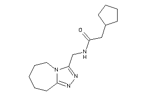 Image of 2-cyclopentyl-N-(6,7,8,9-tetrahydro-5H-[1,2,4]triazolo[4,3-a]azepin-3-ylmethyl)acetamide
