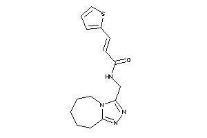 N-(6,7,8,9-tetrahydro-5H-[1,2,4]triazolo[4,3-a]azepin-3-ylmethyl)-3-(2-thienyl)acrylamide