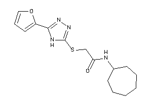 N-cycloheptyl-2-[[5-(2-furyl)-4H-1,2,4-triazol-3-yl]thio]acetamide