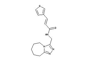 Image of N-(6,7,8,9-tetrahydro-5H-[1,2,4]triazolo[4,3-a]azepin-3-ylmethyl)-3-(3-thienyl)acrylamide
