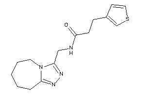 N-(6,7,8,9-tetrahydro-5H-[1,2,4]triazolo[4,3-a]azepin-3-ylmethyl)-3-(3-thienyl)propionamide