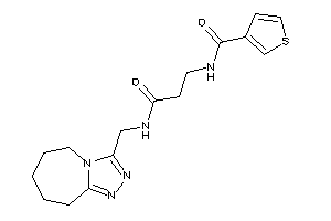 Image of N-[3-keto-3-(6,7,8,9-tetrahydro-5H-[1,2,4]triazolo[4,3-a]azepin-3-ylmethylamino)propyl]thiophene-3-carboxamide