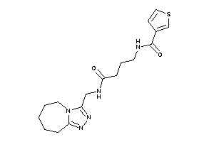 N-[4-keto-4-(6,7,8,9-tetrahydro-5H-[1,2,4]triazolo[4,3-a]azepin-3-ylmethylamino)butyl]thiophene-3-carboxamide