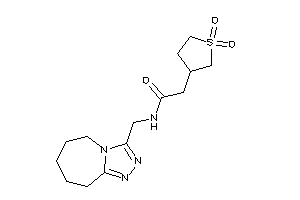 2-(1,1-diketothiolan-3-yl)-N-(6,7,8,9-tetrahydro-5H-[1,2,4]triazolo[4,3-a]azepin-3-ylmethyl)acetamide
