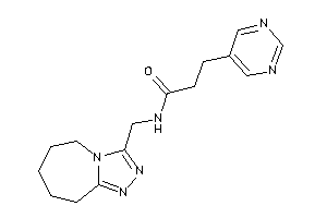 Image of 3-(5-pyrimidyl)-N-(6,7,8,9-tetrahydro-5H-[1,2,4]triazolo[4,3-a]azepin-3-ylmethyl)propionamide