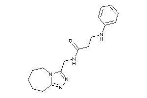 Image of 3-anilino-N-(6,7,8,9-tetrahydro-5H-[1,2,4]triazolo[4,3-a]azepin-3-ylmethyl)propionamide