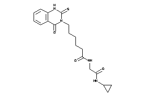 N-[2-(cyclopropylamino)-2-keto-ethyl]-6-(4-keto-2-thioxo-1H-quinazolin-3-yl)hexanamide