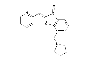 Image of 2-(2-pyridylmethylene)-7-(pyrrolidinomethyl)coumaran-3-one
