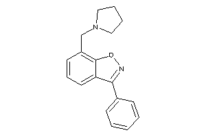 3-phenyl-7-(pyrrolidinomethyl)indoxazene