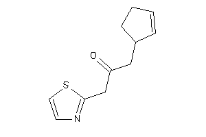 1-cyclopent-2-en-1-yl-3-thiazol-2-yl-acetone