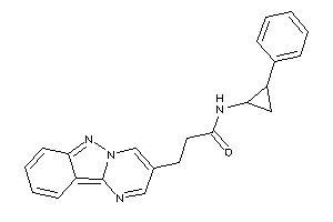 Image of N-(2-phenylcyclopropyl)-3-pyrimido[1,2-b]indazol-3-yl-propionamide