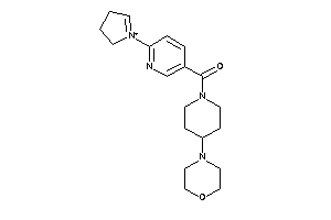 (4-morpholinopiperidino)-[6-(1-pyrrolin-1-ium-1-yl)-3-pyridyl]methanone