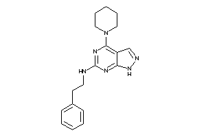 Image of Phenethyl-(4-piperidino-1H-pyrazolo[3,4-d]pyrimidin-6-yl)amine