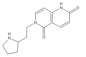 Image of 6-(2-pyrrolidin-2-ylethyl)-1H-1,6-naphthyridine-2,5-quinone