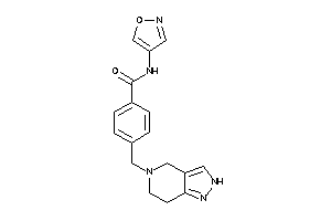 Image of N-isoxazol-4-yl-4-(2,4,6,7-tetrahydropyrazolo[4,3-c]pyridin-5-ylmethyl)benzamide