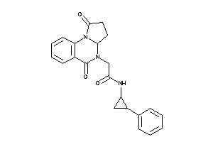 2-(1,5-diketo-3,3a-dihydro-2H-pyrrolo[1,2-a]quinazolin-4-yl)-N-(2-phenylcyclopropyl)acetamide