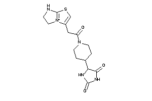 5-[1-[2-(6,7-dihydro-5H-imidazo[2,1-b]thiazol-4-ium-3-yl)acetyl]-4-piperidyl]hydantoin