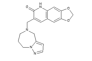 Image of 7-(4,6,7,8-tetrahydropyrazolo[1,5-a][1,4]diazepin-5-ylmethyl)-5H-[1,3]dioxolo[4,5-g]quinolin-6-one