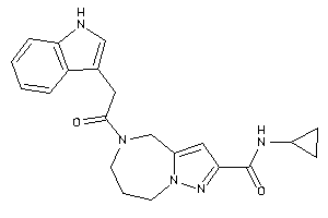 N-cyclopropyl-5-[2-(1H-indol-3-yl)acetyl]-4,6,7,8-tetrahydropyrazolo[1,5-a][1,4]diazepine-2-carboxamide