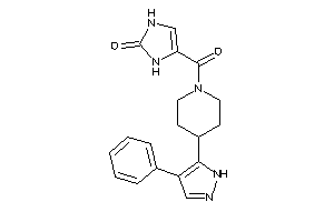 4-[4-(4-phenyl-1H-pyrazol-5-yl)piperidine-1-carbonyl]-4-imidazolin-2-one