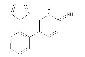 [5-(2-pyrazol-1-ylphenyl)-1H-pyridin-2-ylidene]amine