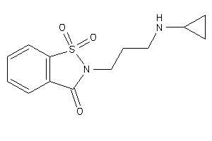 2-[3-(cyclopropylamino)propyl]-1,1-diketo-1,2-benzothiazol-3-one