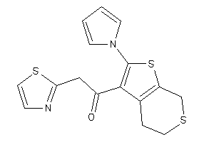 Image of 1-(2-pyrrol-1-yl-5,7-dihydro-4H-thieno[2,3-c]thiopyran-3-yl)-2-thiazol-2-yl-ethanone