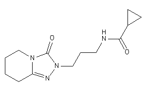 Image of N-[3-(3-keto-5,6,7,8-tetrahydro-[1,2,4]triazolo[4,3-a]pyridin-2-yl)propyl]cyclopropanecarboxamide