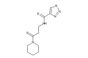 N-(3-keto-3-piperidino-propyl)thiadiazole-4-carboxamide