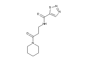 Image of N-(3-keto-3-piperidino-propyl)thiadiazole-5-carboxamide