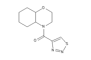 2,3,4a,5,6,7,8,8a-octahydrobenzo[b][1,4]oxazin-4-yl(thiadiazol-4-yl)methanone