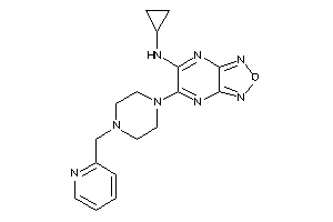Image of Cyclopropyl-[5-[4-(2-pyridylmethyl)piperazino]furazano[3,4-b]pyrazin-6-yl]amine