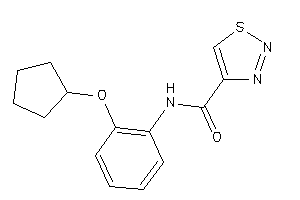 Image of N-[2-(cyclopentoxy)phenyl]thiadiazole-4-carboxamide