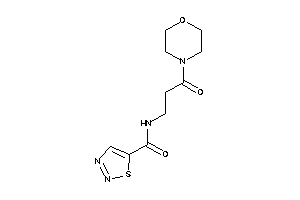 N-(3-keto-3-morpholino-propyl)thiadiazole-5-carboxamide