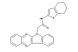 Image of 2-indolo[3,2-b]quinoxalin-6-yl-N-(4,5,6,7-tetrahydrobenzothiophen-2-yl)acetamide