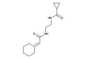 N-[2-[(2-cyclohexylideneacetyl)amino]ethyl]cyclopropanecarboxamide