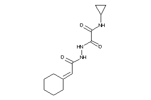 2-[N'-(2-cyclohexylideneacetyl)hydrazino]-N-cyclopropyl-2-keto-acetamide