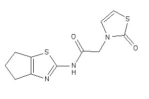 N-(5,6-dihydro-4H-cyclopenta[d]thiazol-2-yl)-2-(2-keto-4-thiazolin-3-yl)acetamide