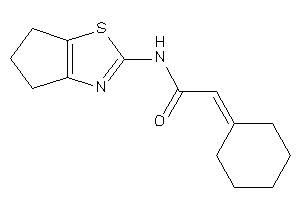 Image of 2-cyclohexylidene-N-(5,6-dihydro-4H-cyclopenta[d]thiazol-2-yl)acetamide
