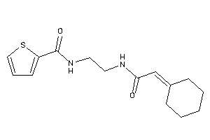 N-[2-[(2-cyclohexylideneacetyl)amino]ethyl]thiophene-2-carboxamide